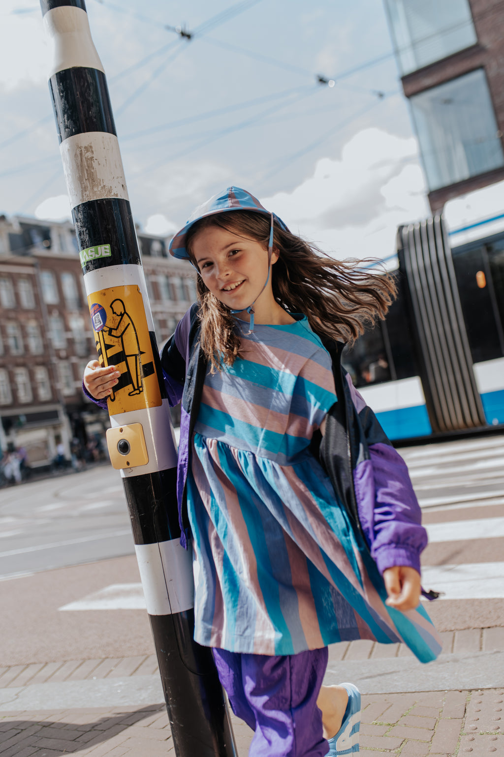 Veste Violet et Noir