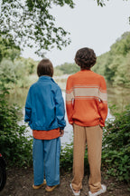 Pull en Maille Rayé rouge