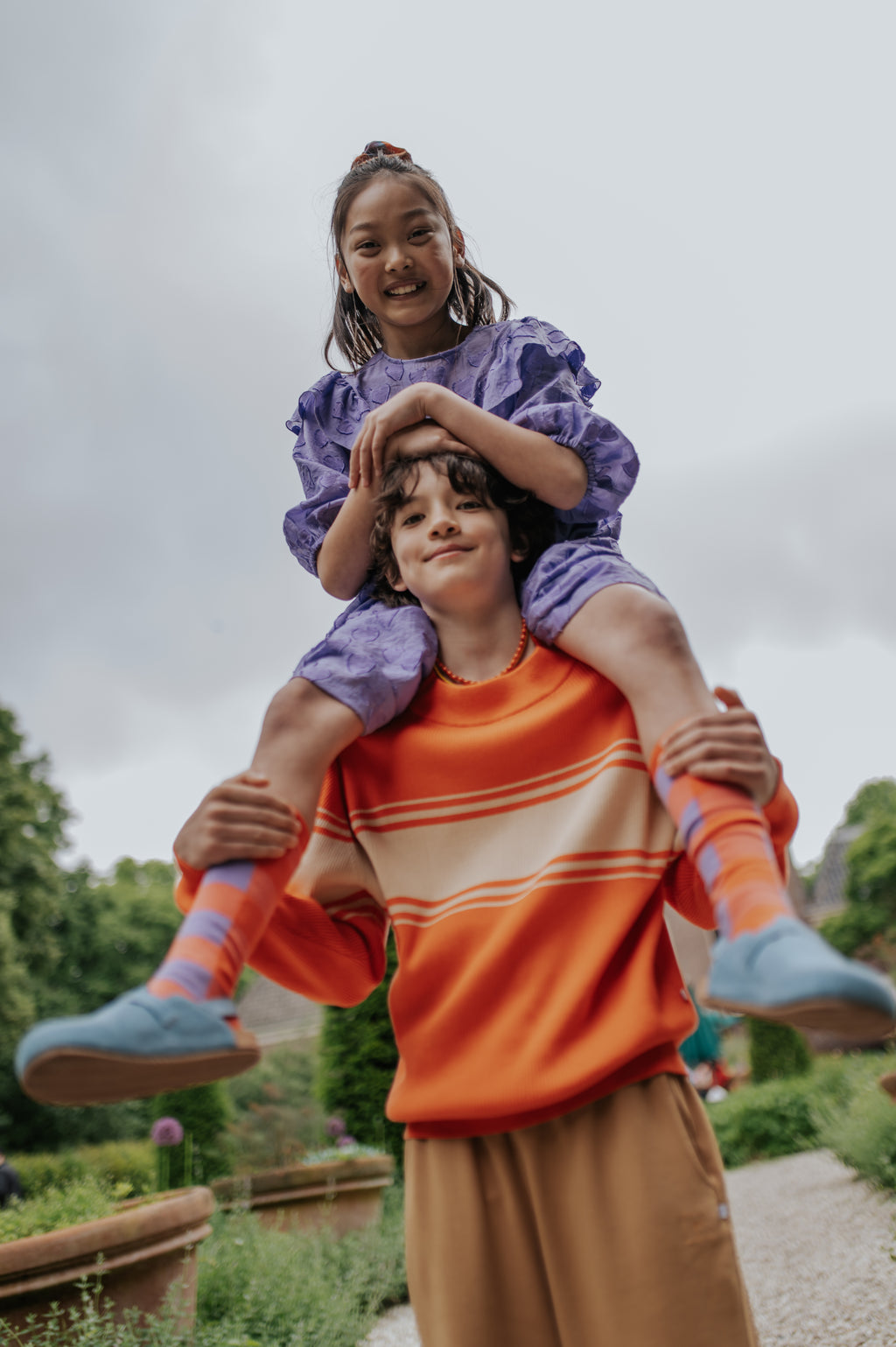 Pull en Maille Rayé rouge