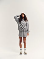 Sweatshirt Raglan Grey Melange