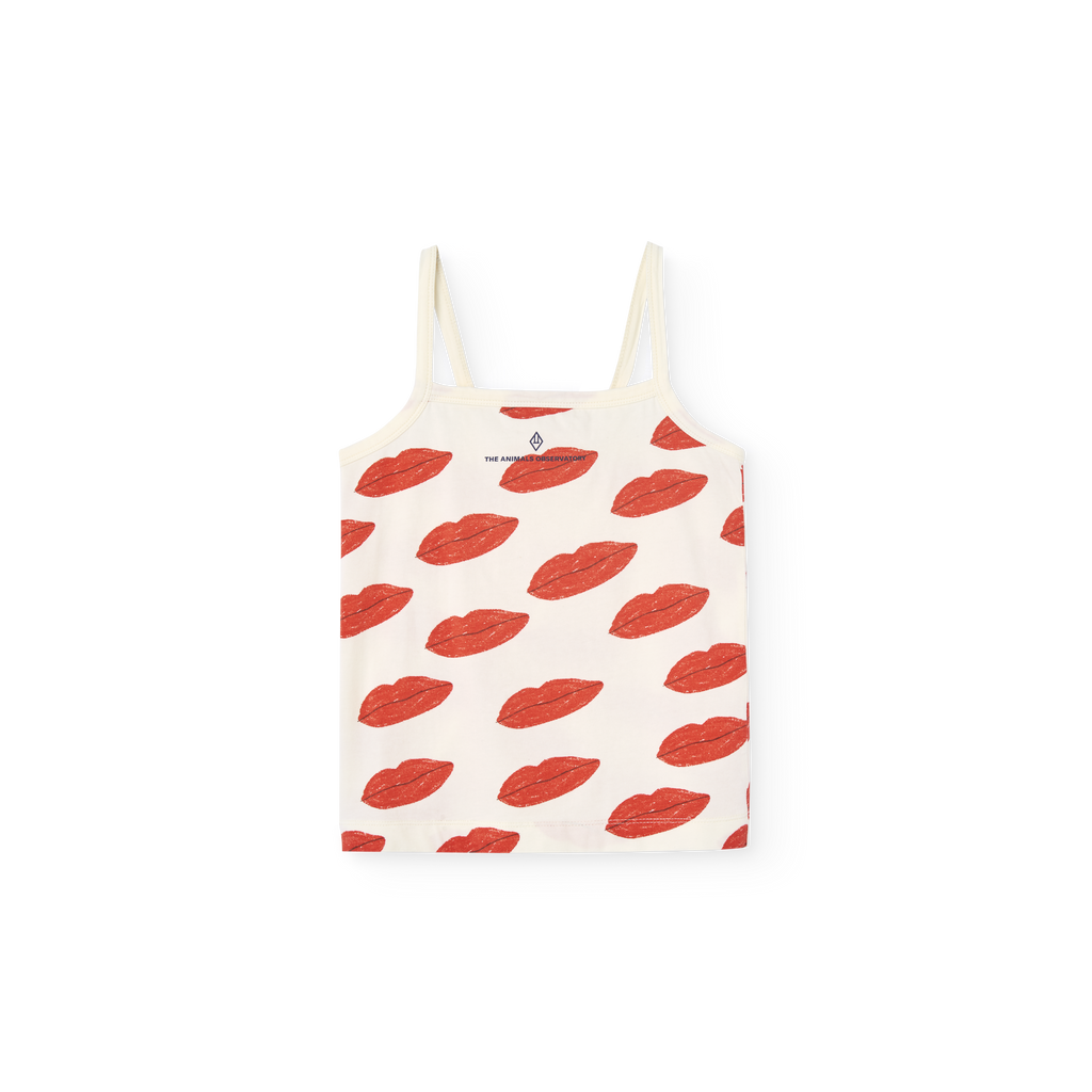 Débardeur Blanc Bouche