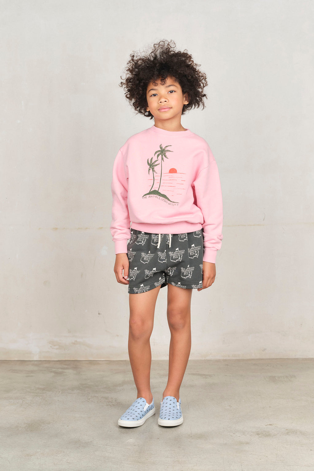 Palm pink sweatshirt