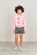 Palm pink sweatshirt