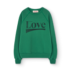 Love green sweatshirt