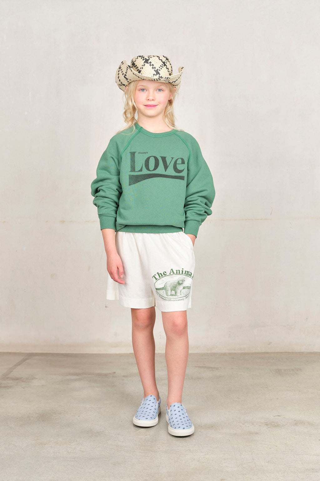 Love green sweatshirt