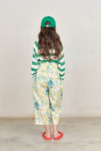 Flowery white pants