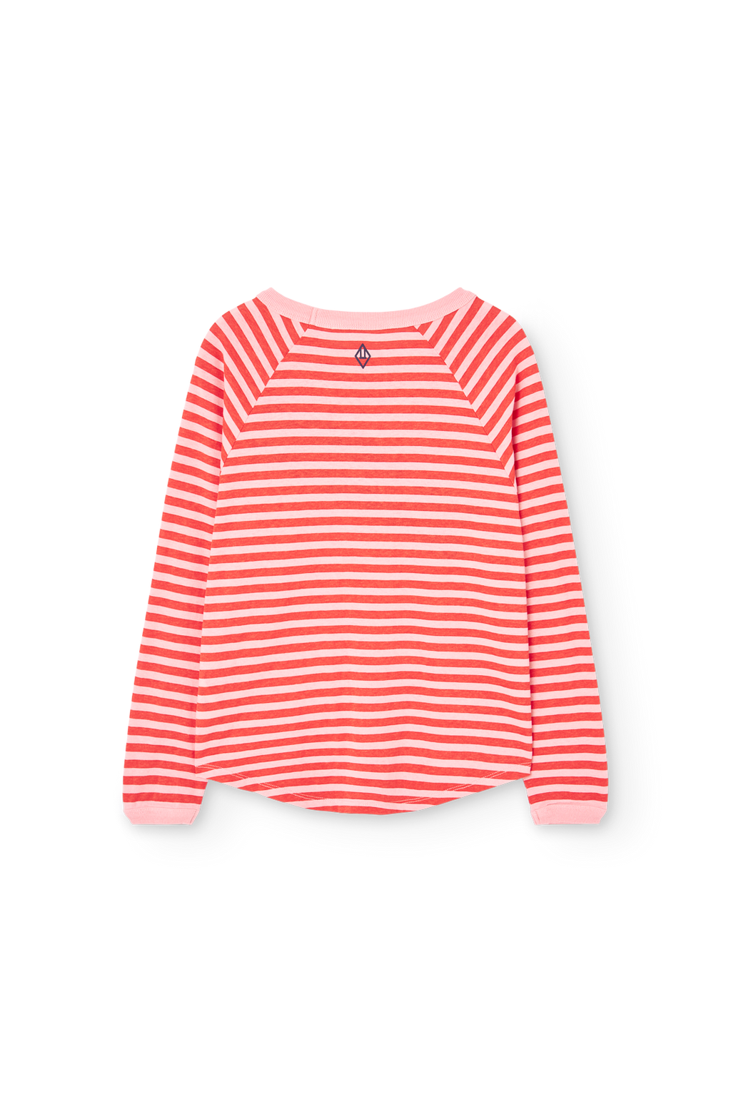 T-shirt longues manches lignées rouge & ROSE