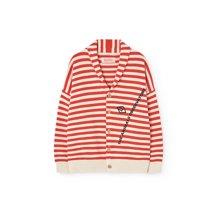 Cardigan racoon rayé