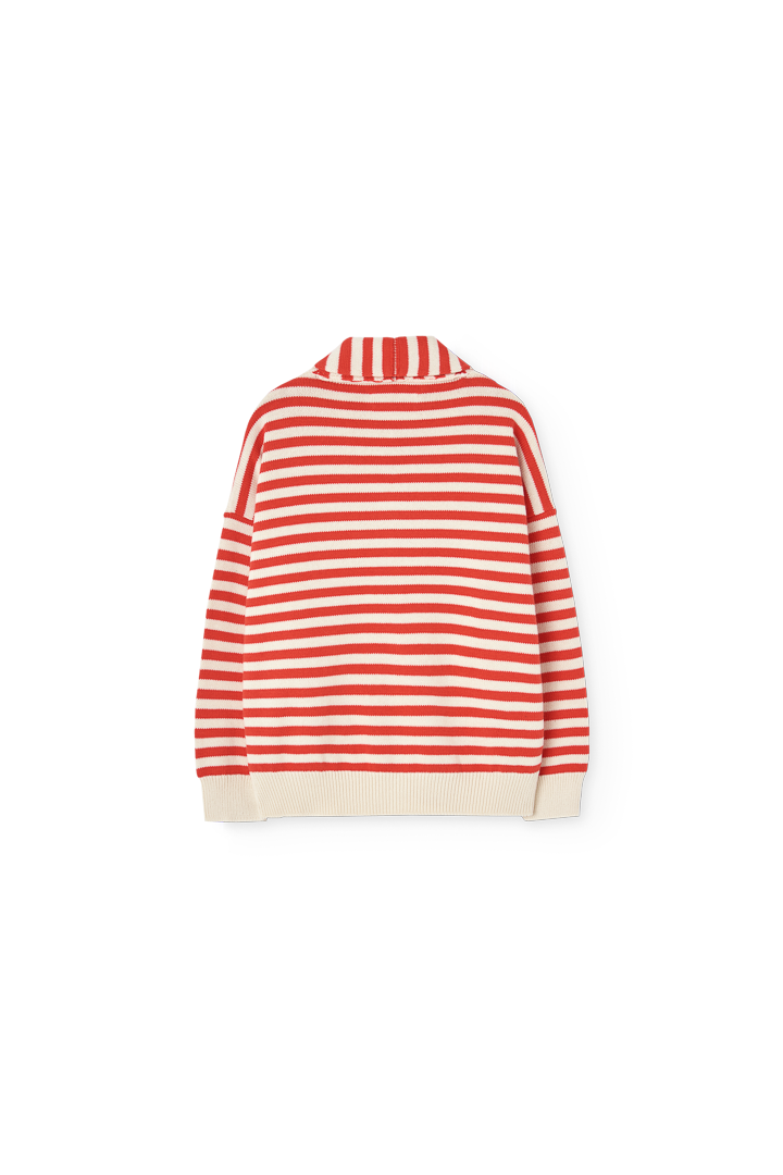 Cardigan racoon rayé