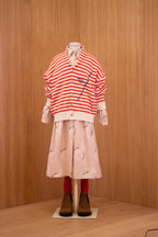 Cardigan racoon rayé