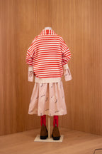 Cardigan racoon rayé