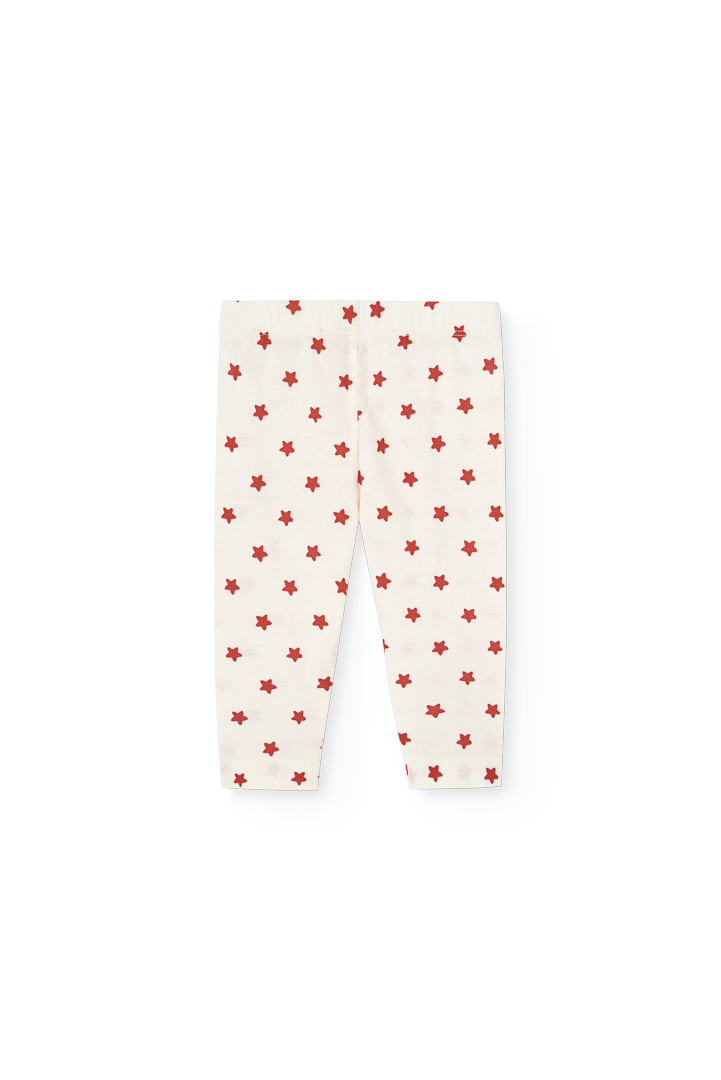 Red star baby leggings