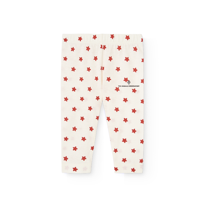 Red star baby leggings