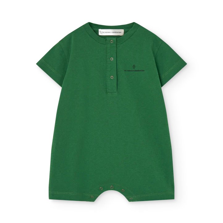 Green baby romper