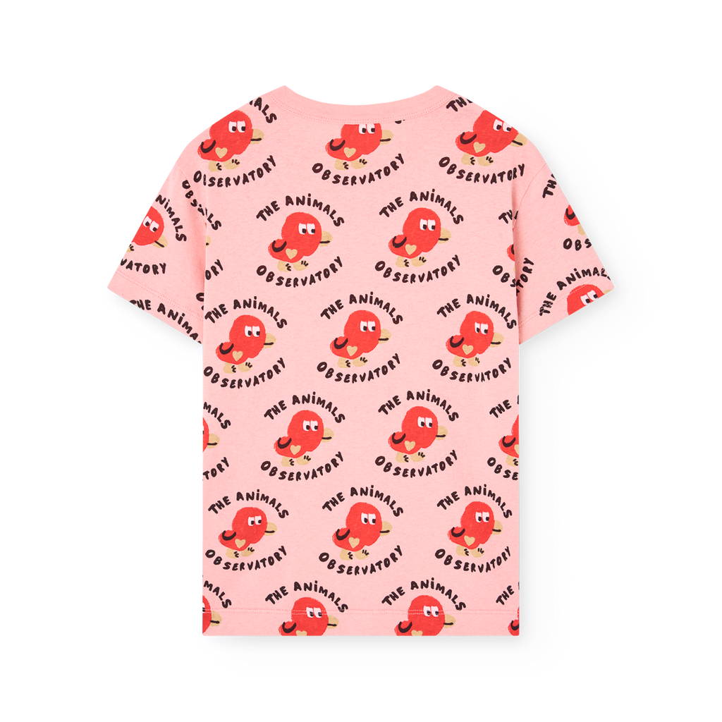 Soft Pink Rooster Kid T-Shirt