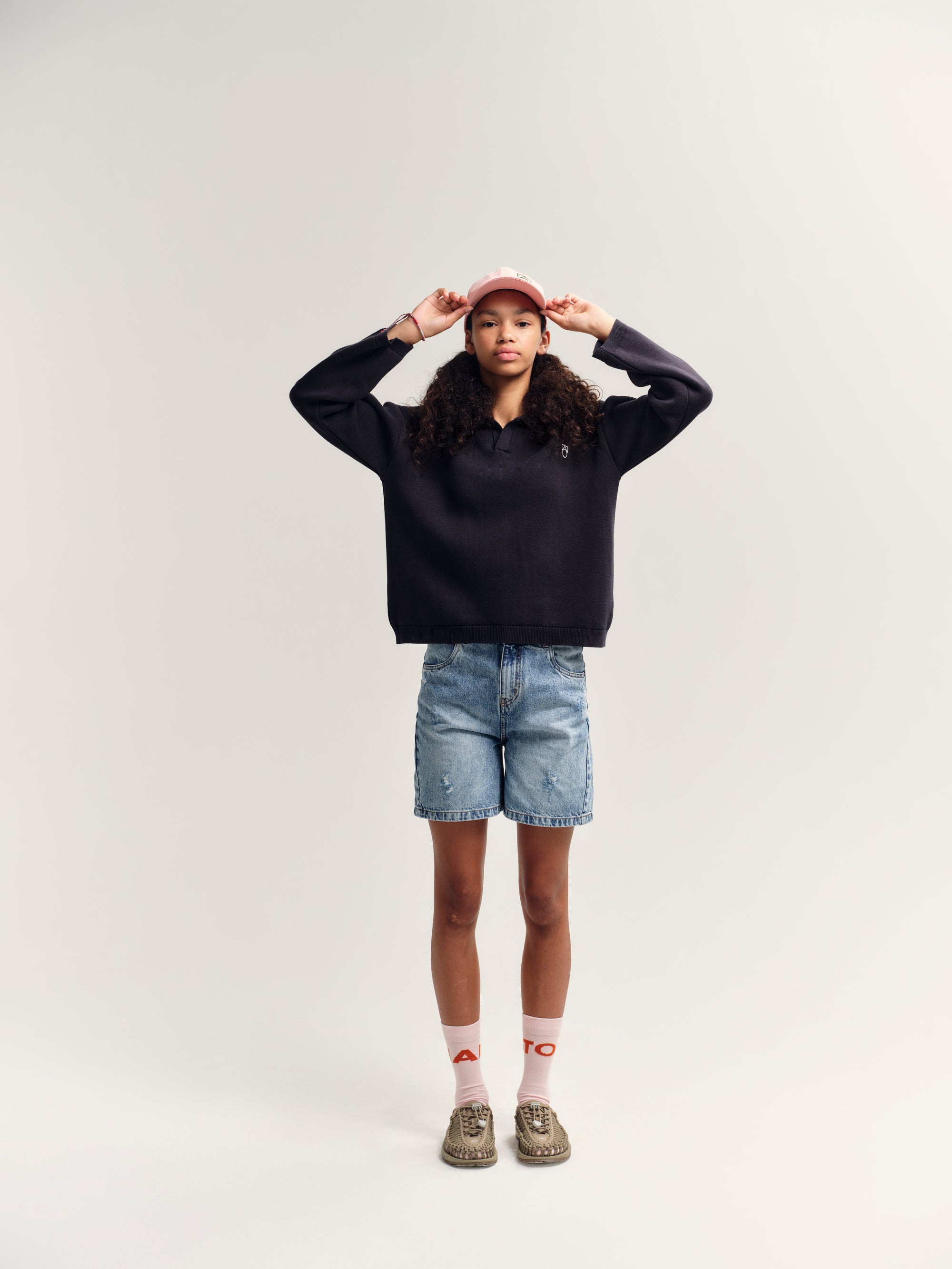 Pink peach cap