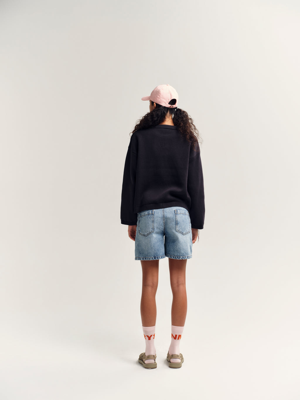 Pink peach cap