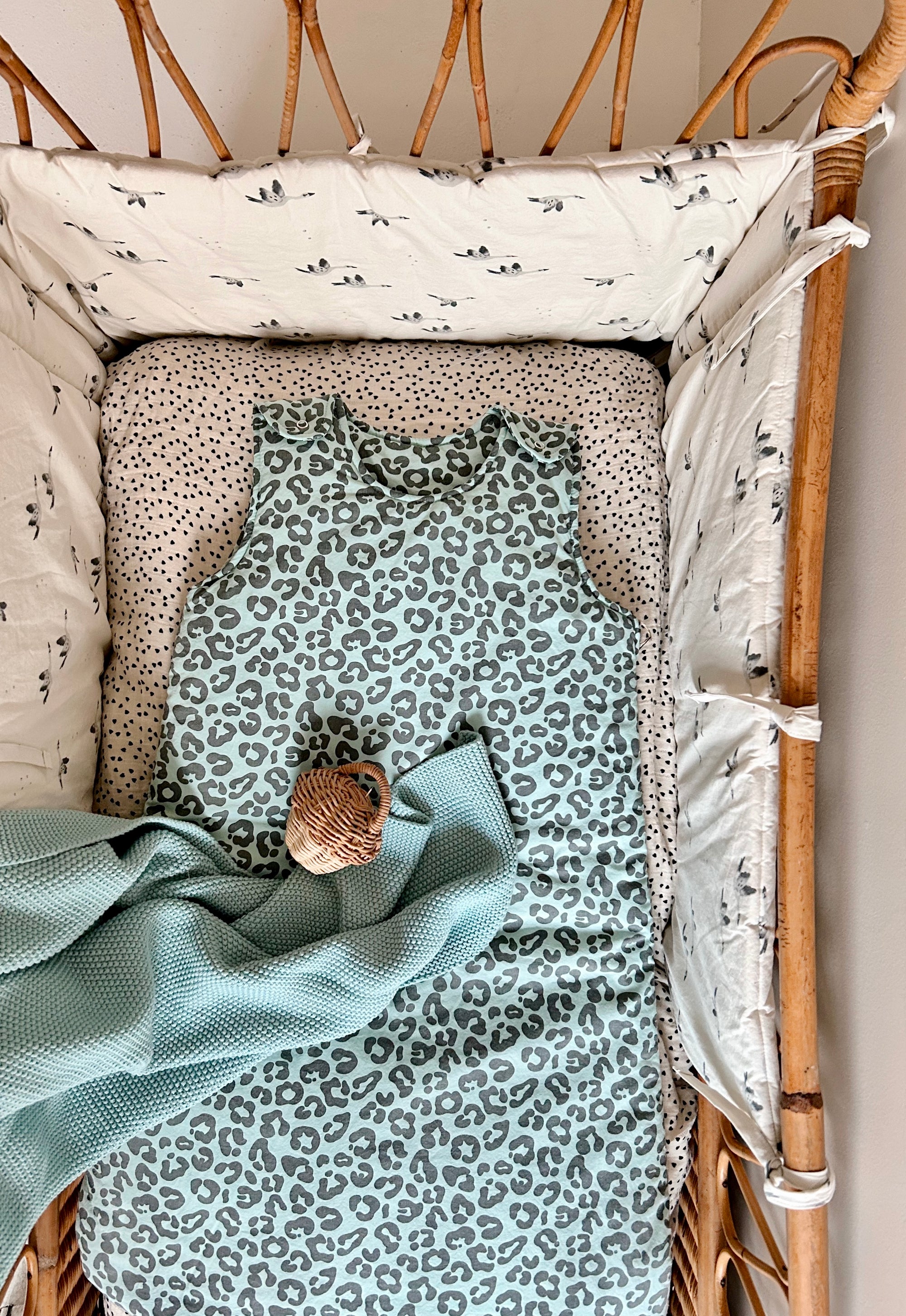 Blue Leopard Print Sleeping Bag 0-18 months