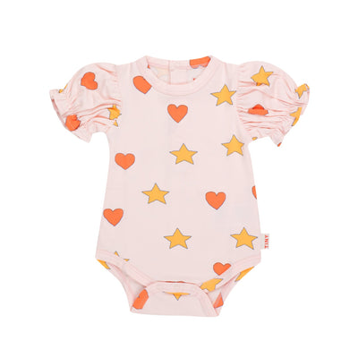 vetements durables bébés tiny cottons Body hearts stars
