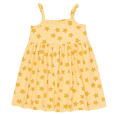 vetements durables enfants tiny cottons Robe jaune étoiles