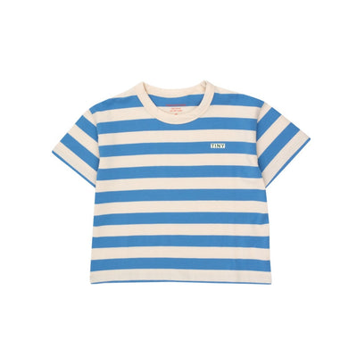 vetements durables enfants tiny cottons T-shirt rayé blanc et bleu