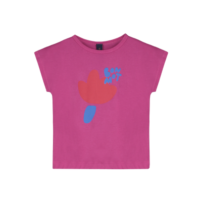 vetements durables enfants bonmot T-shirt flower rose