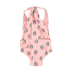 vetements durables piupiuchick enfants Maillot rose imprimé arbres