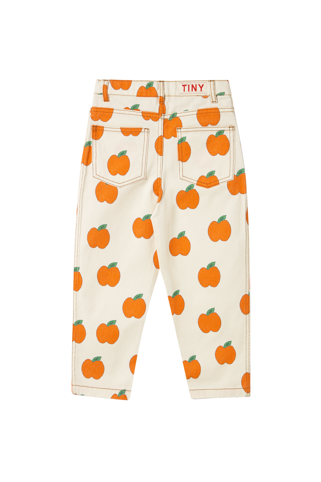 Apples printed jeans