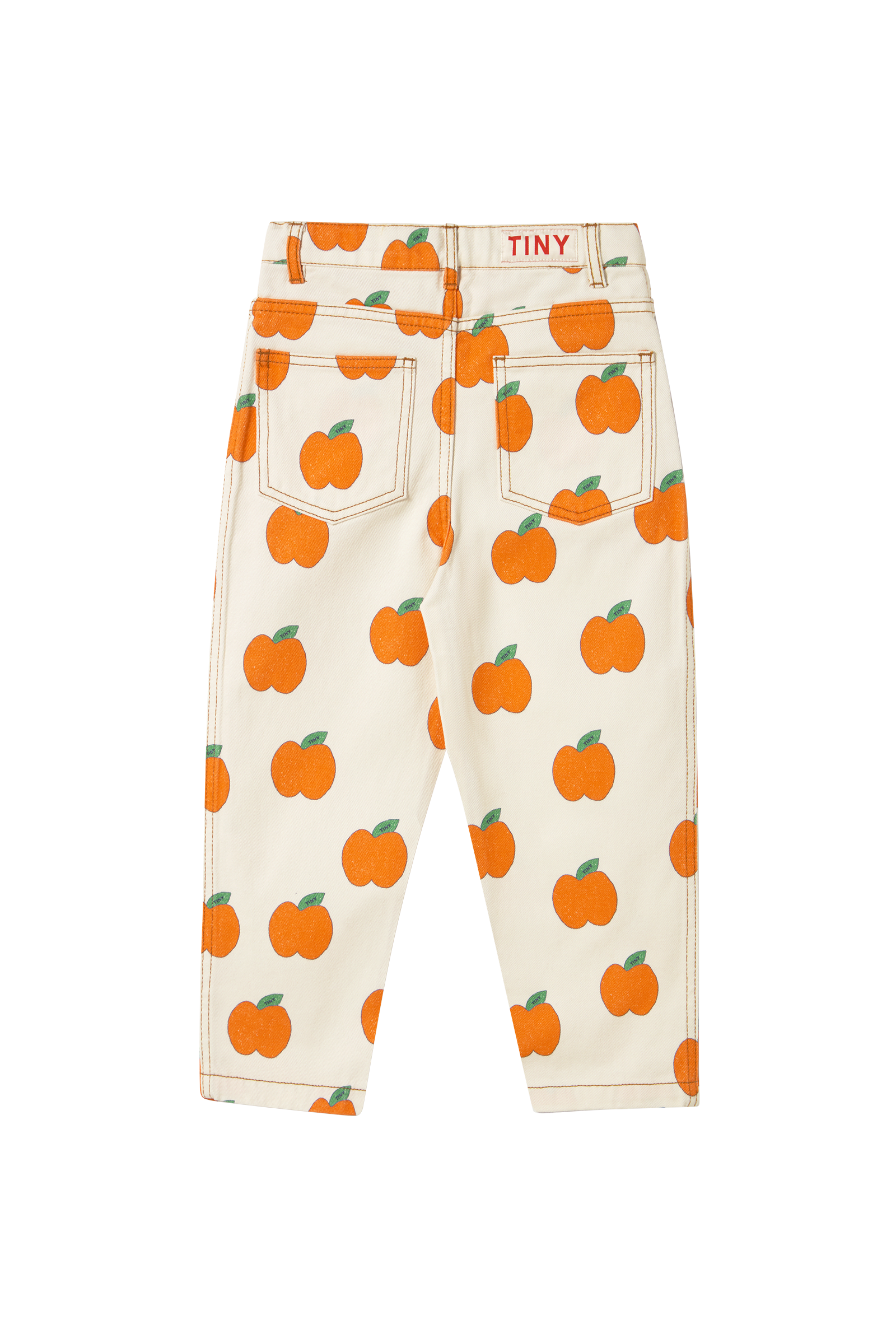 Apples printed jeans
