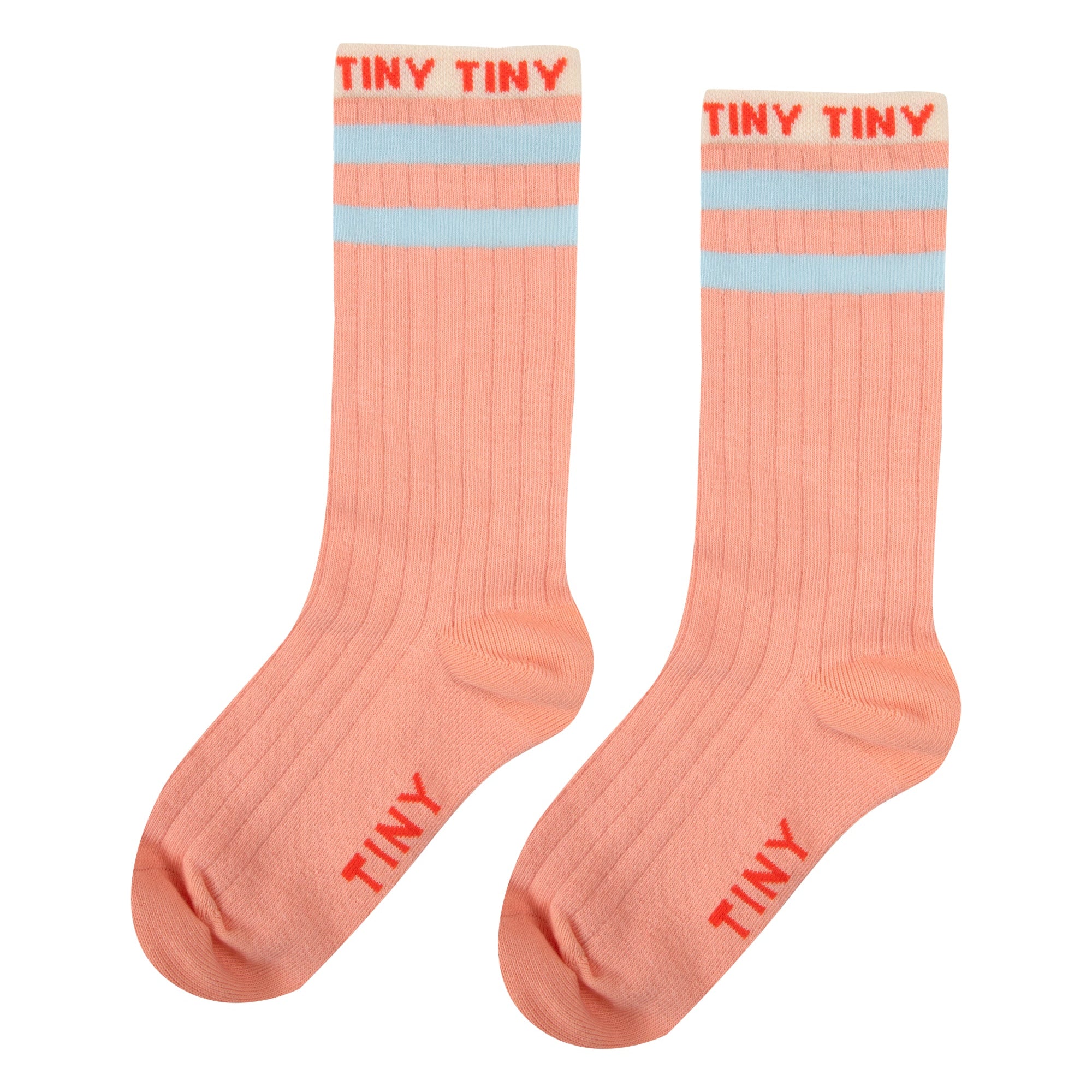 Striped pink socks