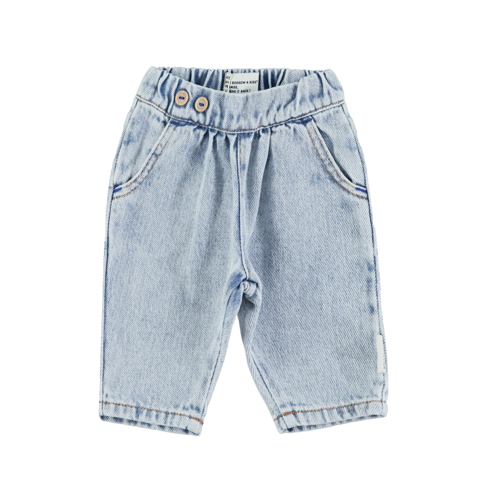 Flaved blue baby jeans
