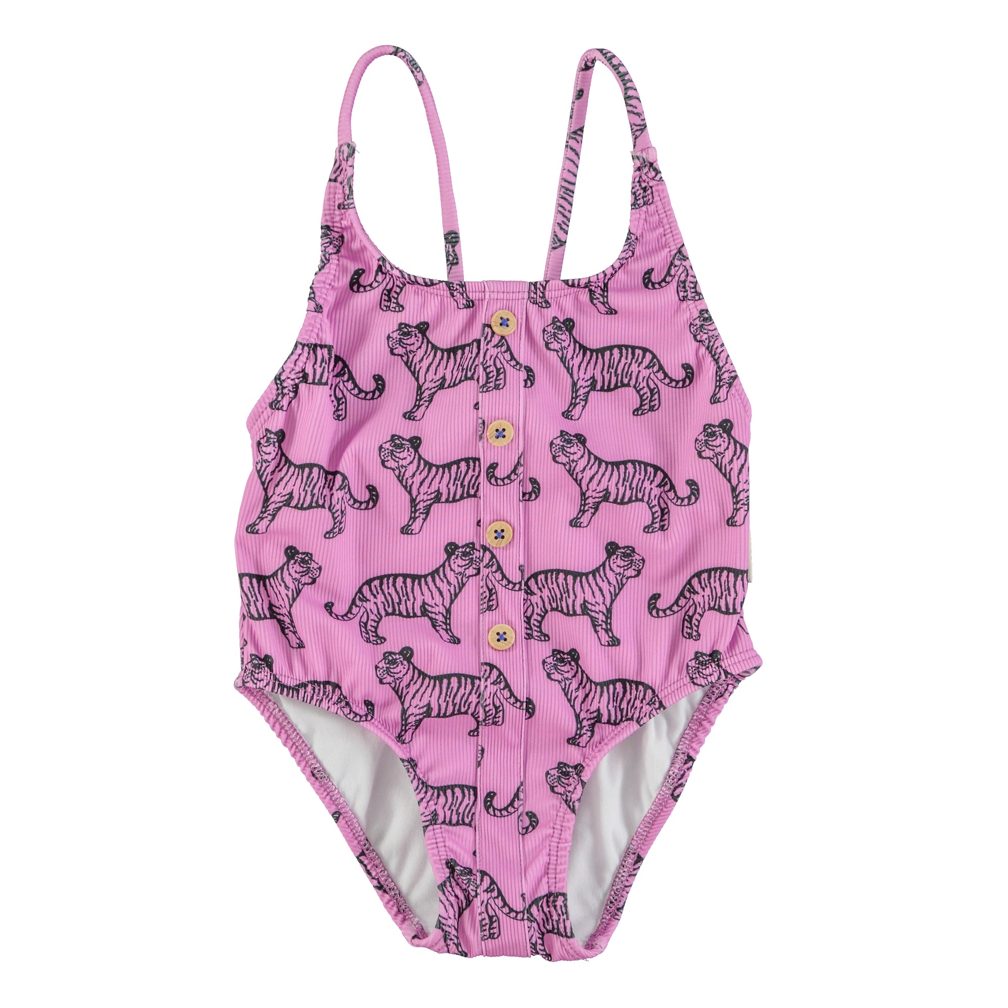 Black tiger printed lavender jersey