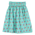 Jupe longue Vichy cerises