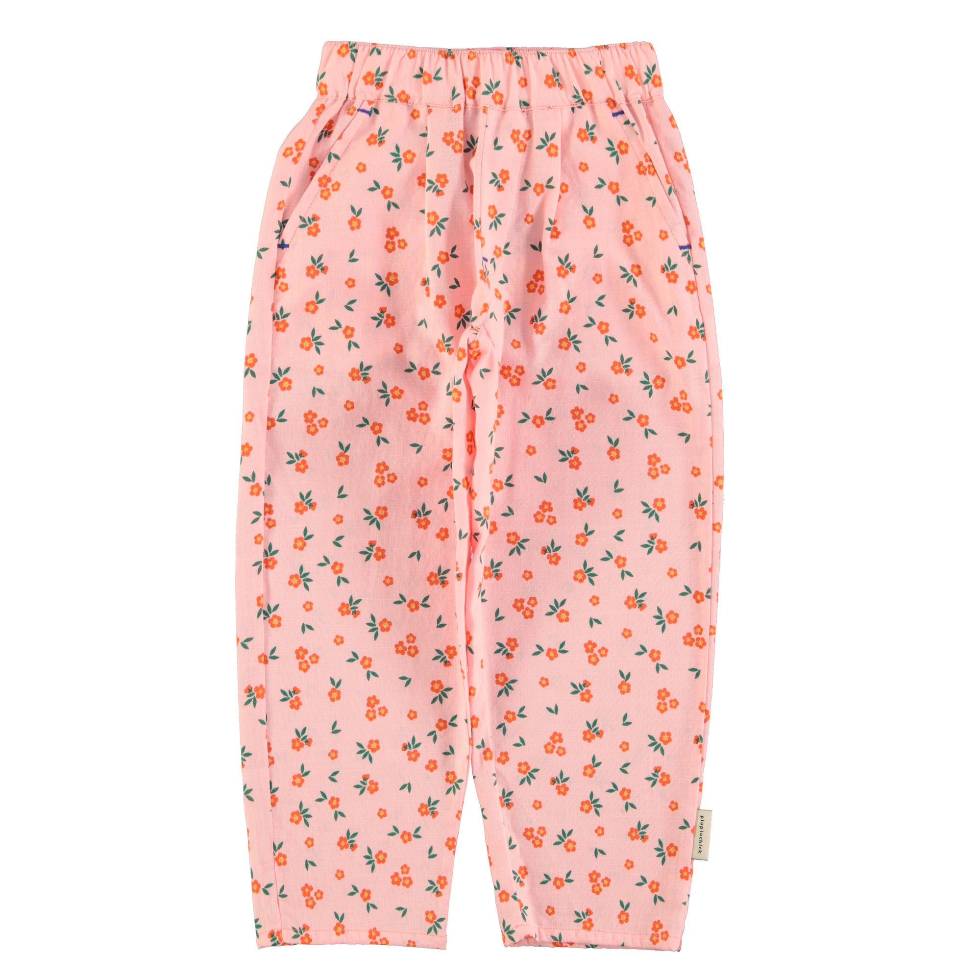 Pink flower pants
