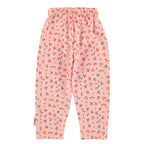 Pantalon rose à fleurs