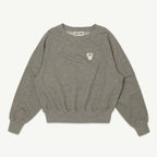 Sweatshirt Raglan Grey Melange