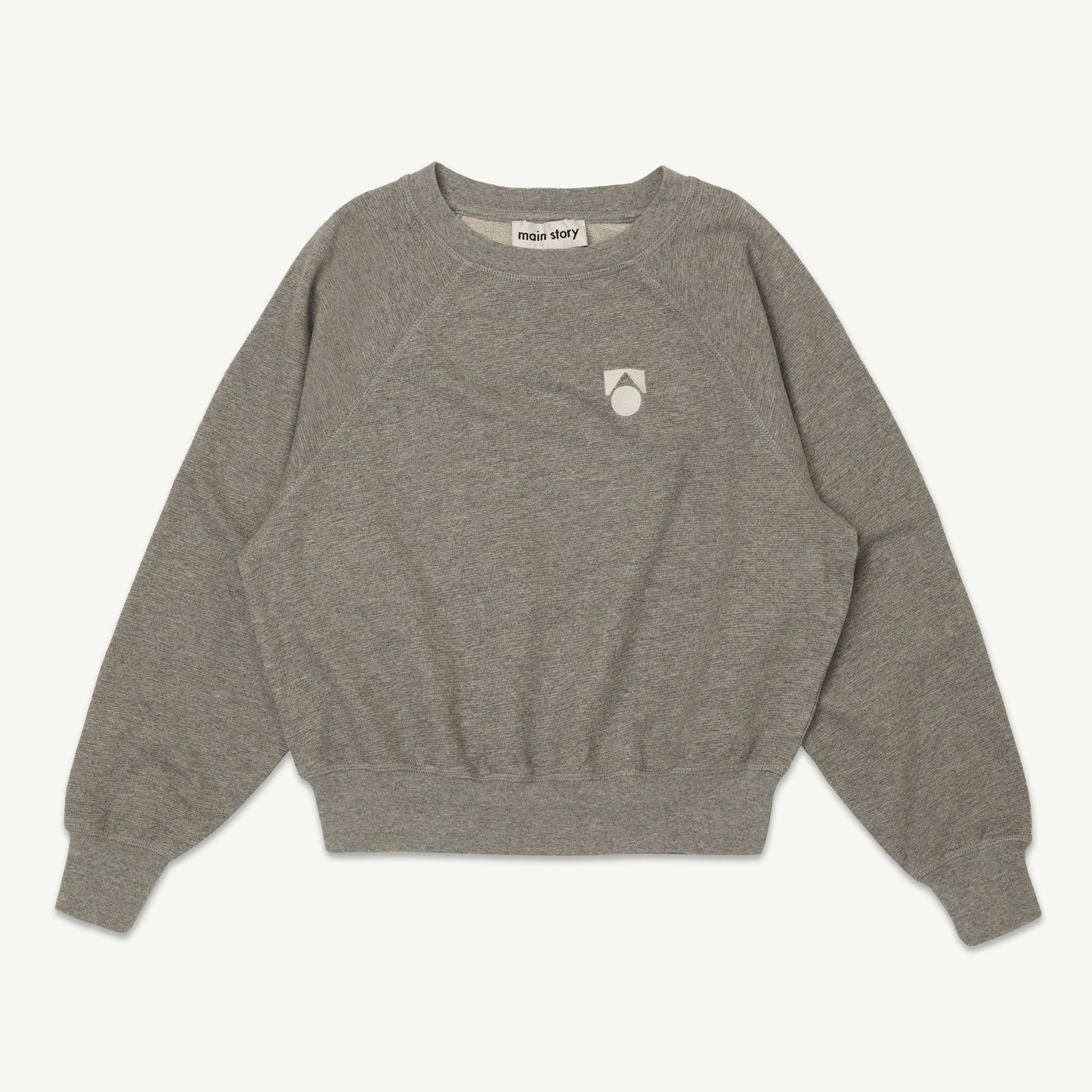 Sweatshirt Raglan Grey Melange