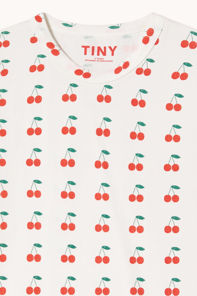 Cherry Print Knitted T-Shirt