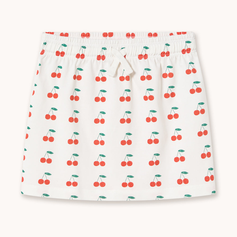 Cherry Print Knitted Skirt