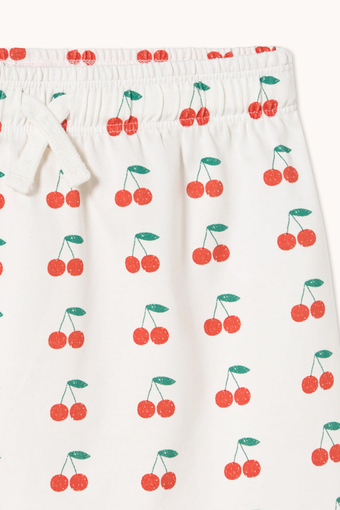 Cherry Print Knitted Skirt
