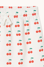 Cherry Print Knitted Skirt
