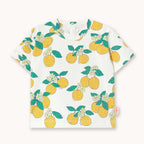 Knitted Baby T-shirt with Orange Print