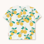 Knitted Baby T-shirt with Orange Print