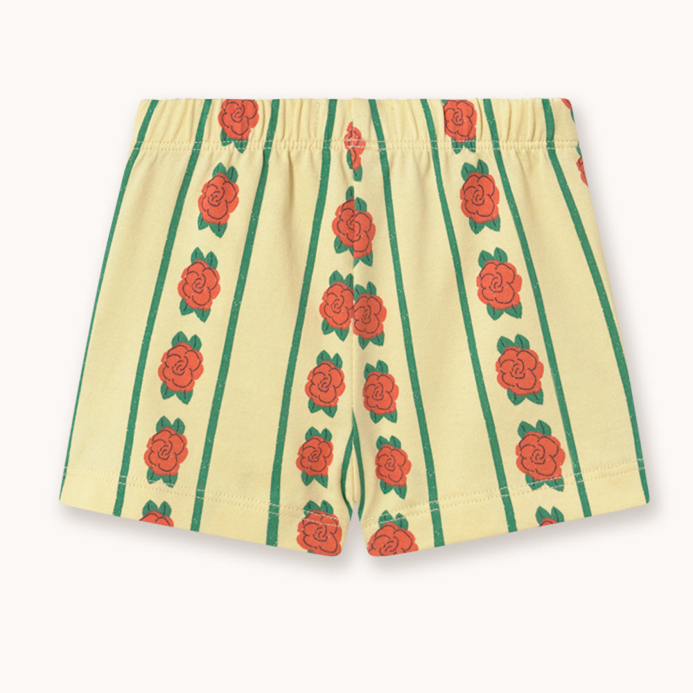 Knitted Baby Shorts with Rose Pattern