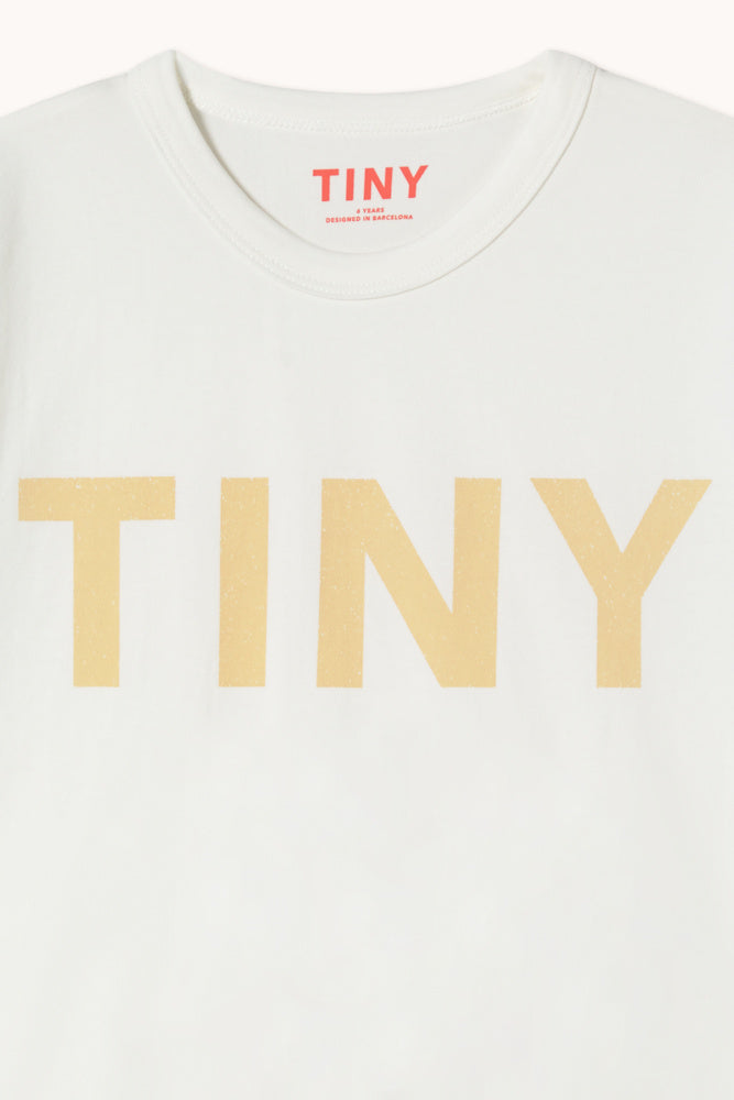 T-shirt à Manches Rayées et Logo TINY