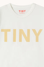 T-shirt à Manches Rayées et Logo TINY