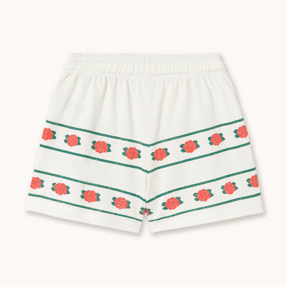 Shorts with Roses Print
