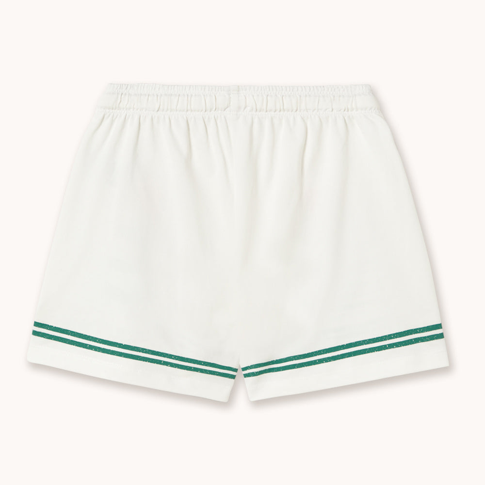 Shorts with Red Roses Graphic Print