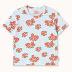 Tee in Blossoms Rib Print