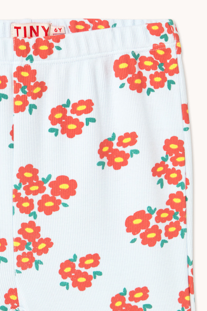 Pant in Blossoms Rib Print